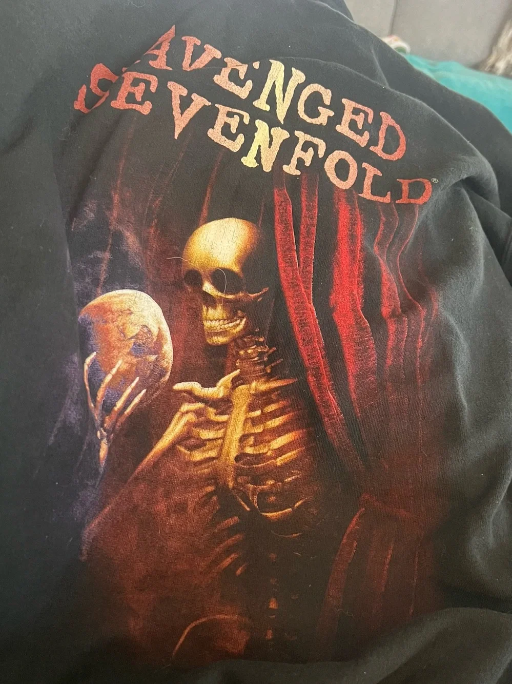 AVENGED SEVENFOLD Band Black Sweatshirt Mens Med. RARE